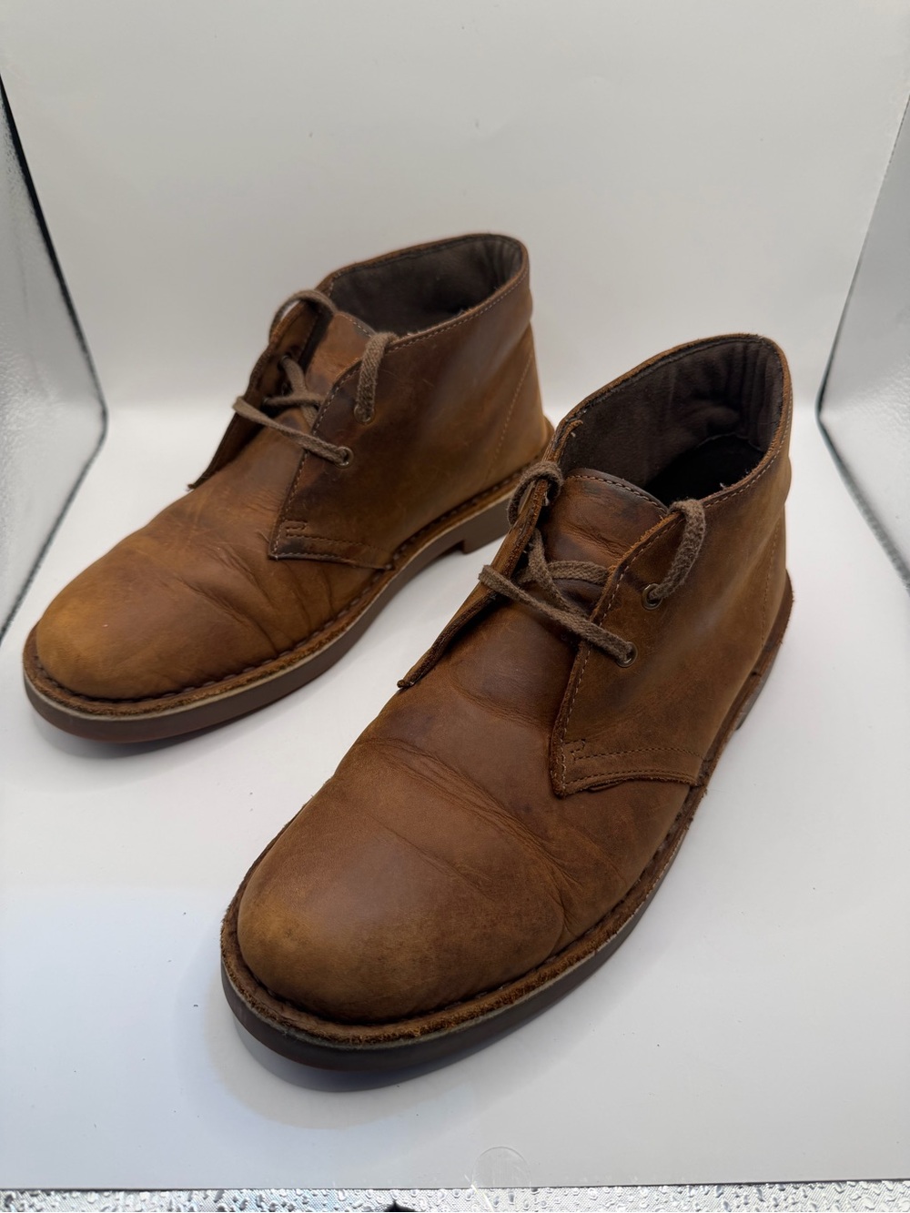 Clarks Desert Boots Brown Leather Chukka Ankle Boots Women’s 8 Men’s 6.5